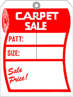 T72506 Carpet Sale Tag